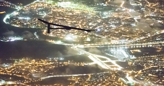 Solar Impulse boven Rabat